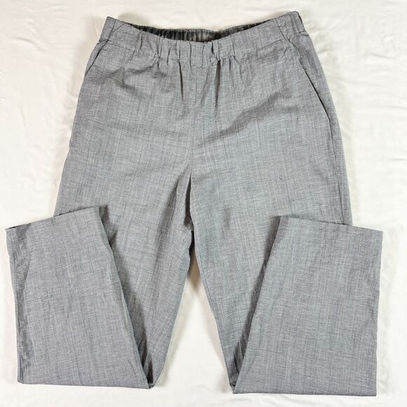 Lafayette 148 Murray Pants S Wool Linen Elastic Pull On Crop Old Money Heritage - Picture 3 of 9